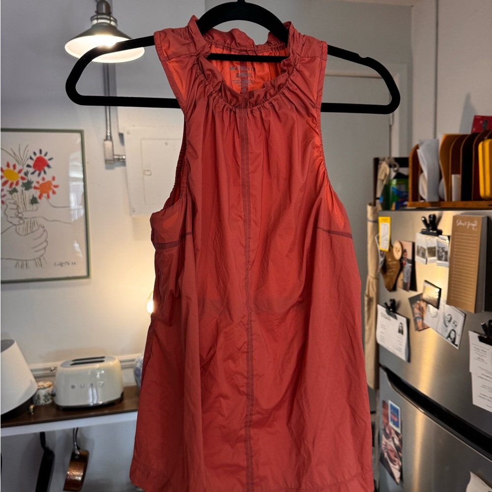 Athleta levitate tank Coral Gathered Neck Tank Dress